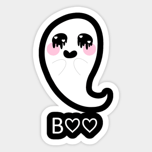 Boo means I love you in Ghost Sticker